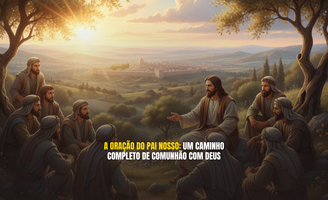 A ORAÇÃO DO PAI NOSSO: UM CAMINHO COMPLETO DE COMUNHÃO COM DEUS Texto base: Mateus 6:9–13 Textos de apoio: Lucas 11:1–4; Romanos 8:15; Salmo 103:13