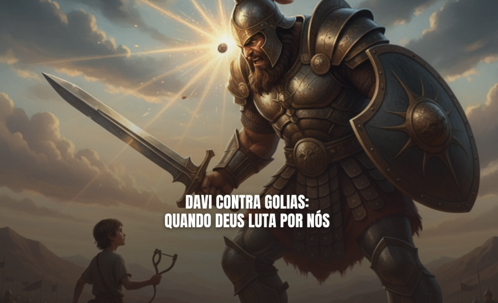 DAVI CONTRA GOLIAS: QUANDO DEUS LUTA POR NÓS Texto Base: 1 Samuel 17 Textos de Apoio: Salmos 20:7; Zacarias 4:6; Romanos 8:31; 2 Coríntios 10:3–5