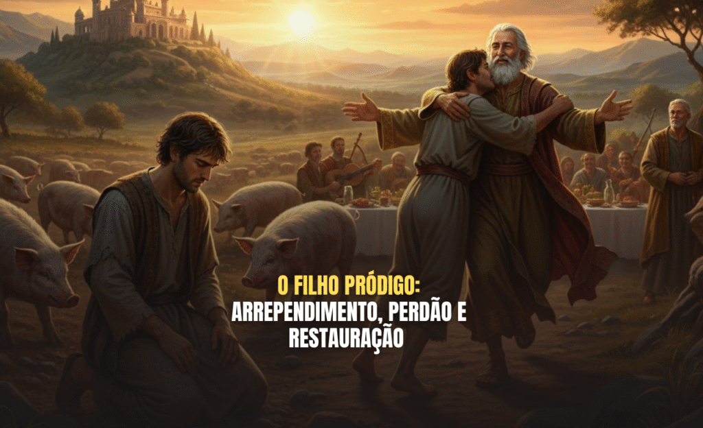 O FILHO PRÓDIGO: ARREPENDIMENTO, PERDÃO E RESTAURAÇÃO Texto base: Lucas 15:11–32 Textos de apoio: Salmo 51:17; 2 Coríntios 7:10; Isaías 1:18