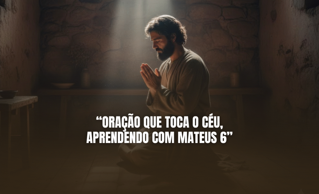 📖 SERMÃO: “ORAÇÃO QUE TOCA O CÉU, APRENDENDO COM MATEUS 6”