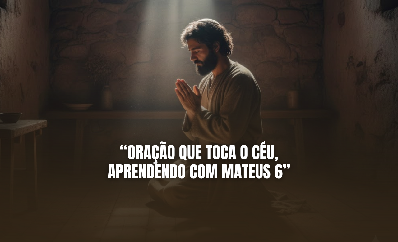 📖 SERMÃO: “ORAÇÃO QUE TOCA O CÉU, APRENDENDO COM MATEUS 6”