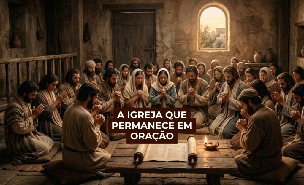 A IGREJA QUE PERMANECE EM ORAÇÃO O fundamento espiritual antes do avivamento Atos dos Apóstolos 1:12–14