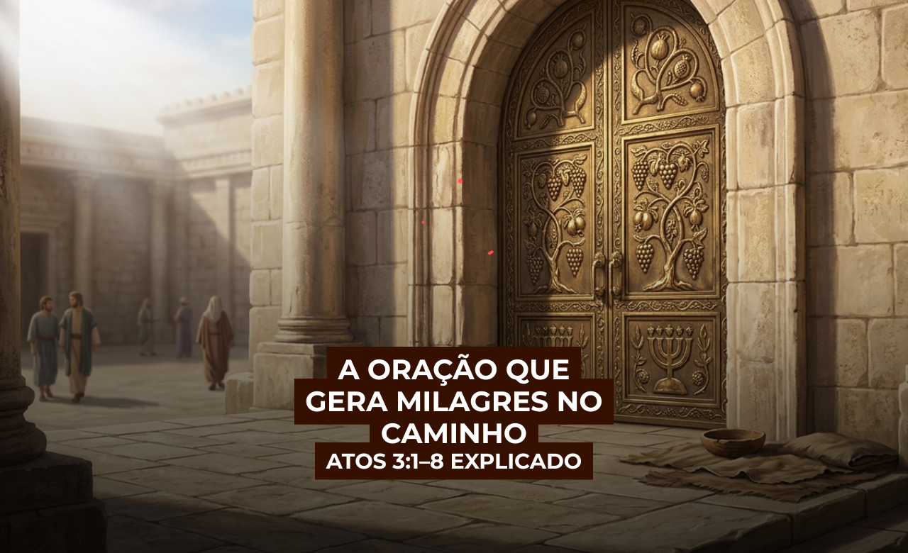 ATOS 3:1–8 EXPLICADO A Oração que Gera Milagres no Caminho Atos dos Apóstolos 3:1–8