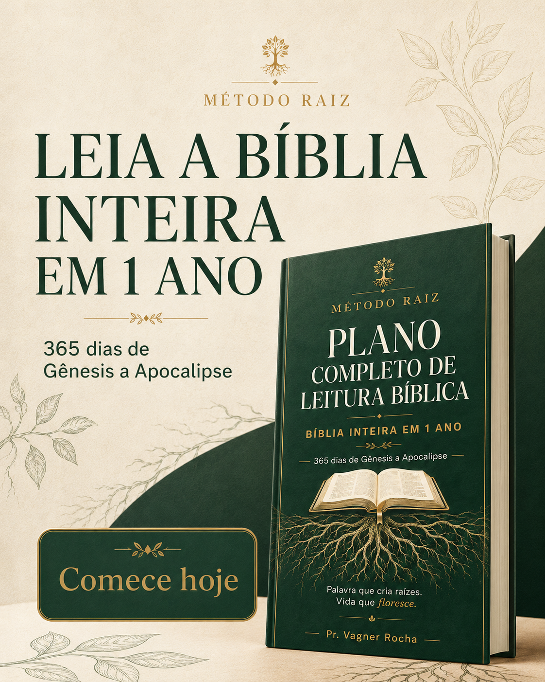 Capa do Plano de Leitura Bíblica Método RAIZ