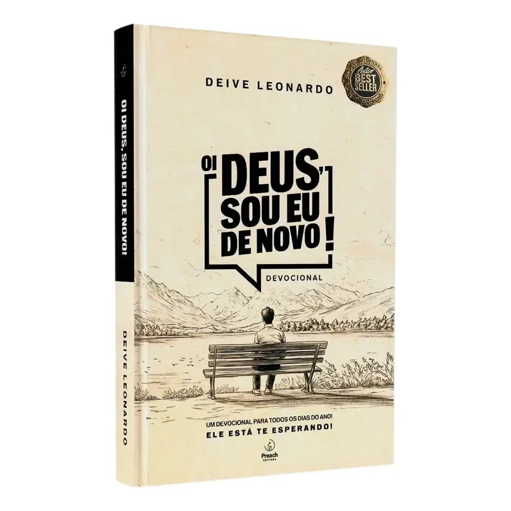 Capa do devocional Oi Deus sou eu de novo de Deive Leonardo