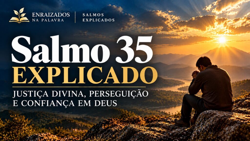 Imagem de destaque Salmo 35 Explicado, sobre justiça divina, perseguição e confiança em Deus, Enraizados na Palavra