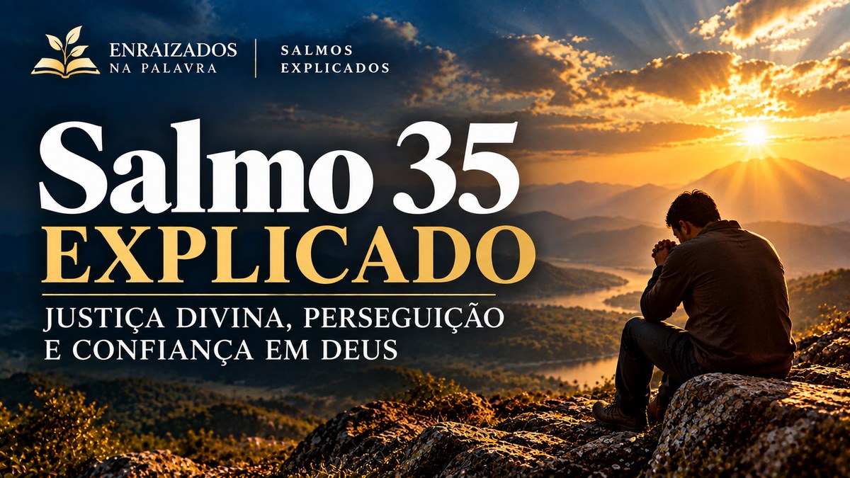 Imagem de destaque Salmo 35 Explicado, sobre justiça divina, perseguição e confiança em Deus, Enraizados na Palavra